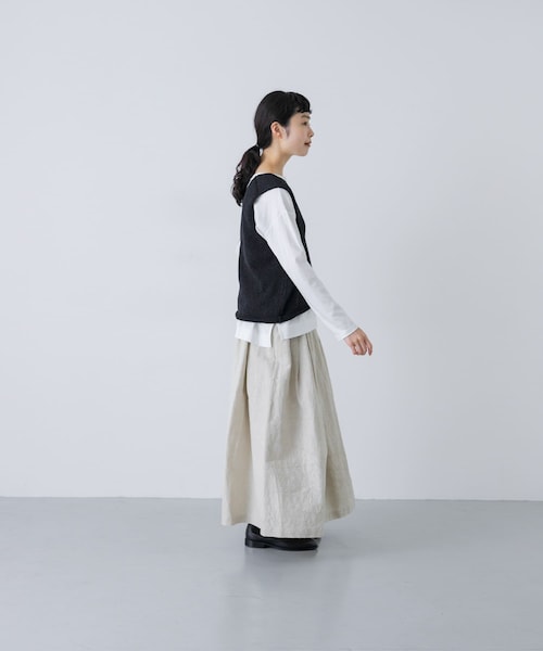 かぐれ　テープヤーンニットベスト　新品未使用 かぐれ｜テープヤーンニットベスト - かぐれ(カグレ) | キナリノモール