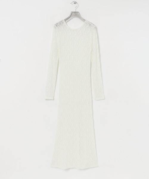 URBAN RESEARCH（アーバンリサーチ）の「ストレッチレースカットワンピース（ワンピース・レディース・OFF/BLACK・FREE）」の14枚目の写真