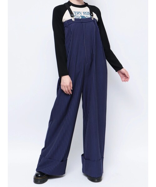 jouetie（ジュエティ）の「ワイドオールインワン（つなぎ/オールインワン・レディース・グレー/ピンク/ネイビー・M）」の5枚目の写真