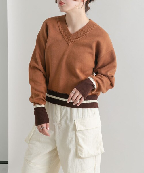 neith./ネイス/Layered Crush Hoodie(Camo×Gray) 【公式通販】