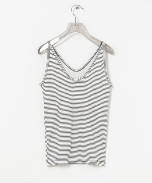 URBAN RESEARCH（アーバンリサーチ）の「『別注』Miller×URBAN RESEARCH　Prib Cami tank（キャミソール・レディース・IVORY/NVY BORDER/CHARCOAL・FREE）」の22枚目の写真