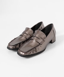 SENSE OF PLACE by URBAN RESEARCH | メタリックギャザーローファー(ローファー)