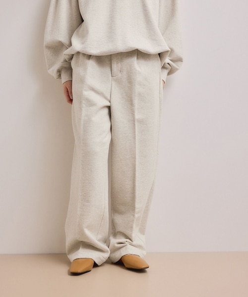 ADAM ET ROPE'(アダムエロペ)の「【WEB限定】スウェットワイドスラックス(スラックス・レディース・ブラック/グレー/キナリ系・36/38)」の15枚目の写真