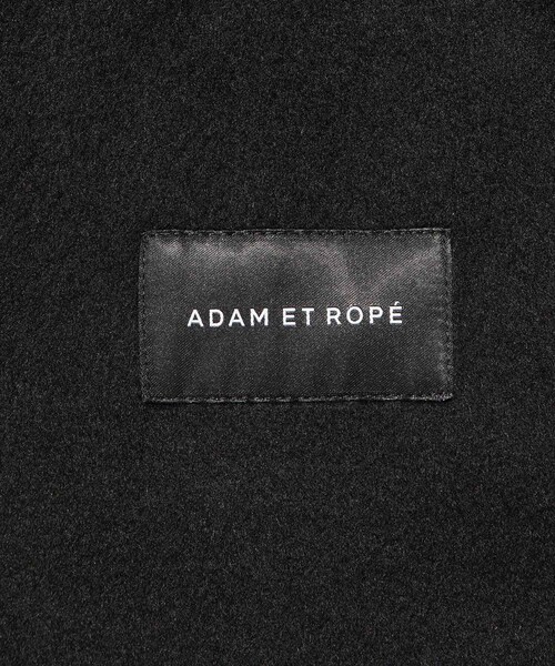ADAM ET ROPE'（アダムエロペ）の「カシミヤ ダブルフェイス セミダブルコート / マフラー付き（ステンカラーコート・メンズ・ブラック・L/M）」の18枚目の写真