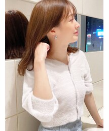 MERCURYDUO | ミニシャギーコンパクトニットカーディガン(カーディガン/ボレロ)