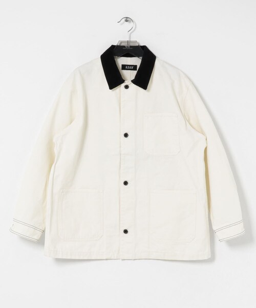 URBAN RESEARCH（アーバンリサーチ）の「A.D.A.N　DUCK 2TONE CHORE COAT（デニムジャケット・メンズ・OFF WHITE・M/L）」の2枚目の写真