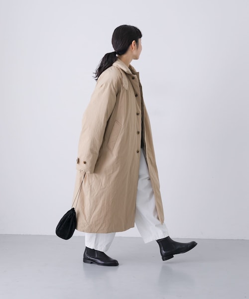 かぐれ（カグレ）の「コットンダウンコート（その他アウター・レディース・BEIGE/INK BLACK・Free）」の3枚目の写真