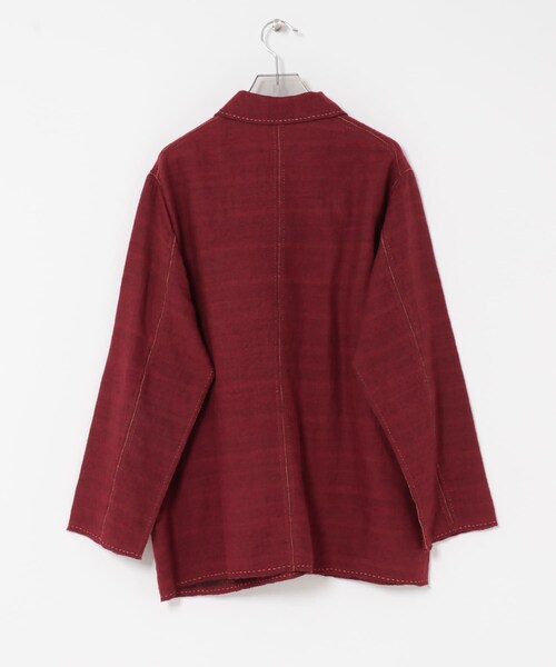 URBAN RESEARCH（アーバンリサーチ）の「MAATEE&SONS　GUPTA WOOL WFACE COVERALL（カバーオール・メンズ・CHACOAL/RED・2/3）」の10枚目の写真