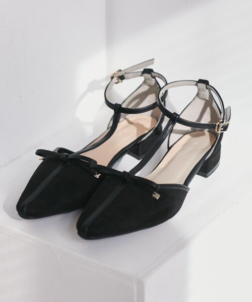 VIS(ビス)の「Tストラップリボンパンプス(パンプス・レディース・ブラック/キャメル・L/M/S)」の8枚目の写真