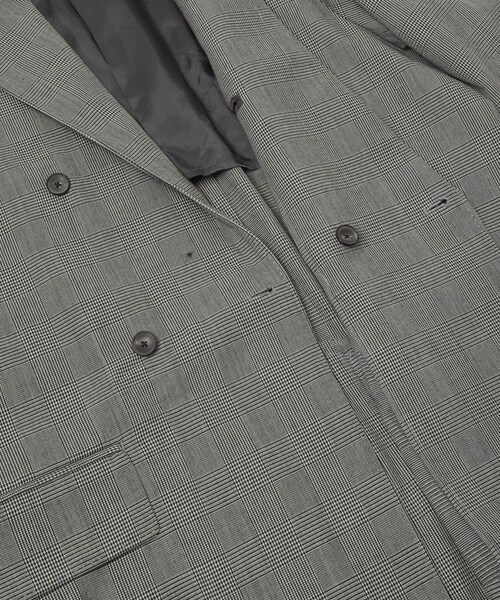 URBAN RESEARCH（アーバンリサーチ）の「new basic　HIGH TWIST WOOL W JACKET（テーラードジャケット・メンズ・BLACK/CHECK・M/L/XL）」の9枚目の写真