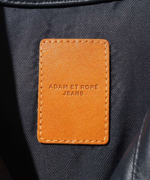 ADAM ET ROPE'(アダムエロペ)の「レザートラックジャケット / ADAM ET ROPE' JEANS(ブルゾン・メンズ・ブラック/ネイビー・L/M)」の10枚目の写真