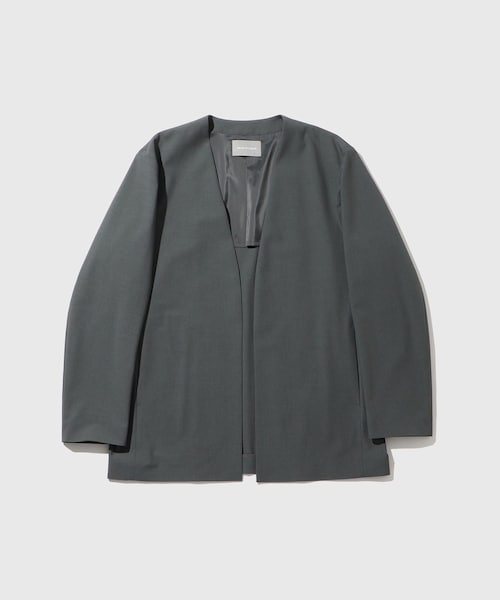 ADAM ET ROPE'（アダムエロペ）の「【DELEGANT】 ルームジャケット / セットアップ対応（ノーカラージャケット・メンズ・ブラック/チャコール/ブラウン系・L/M/S）」の4枚目の写真