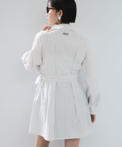 VIS（ビス）の「【POLO BCS】VIS別注ウエストタックフレアワンピース/WEB限定（ワンピース・レディース・ホワイト系/ベージュ/ブルー系・F）」の19枚目の写真