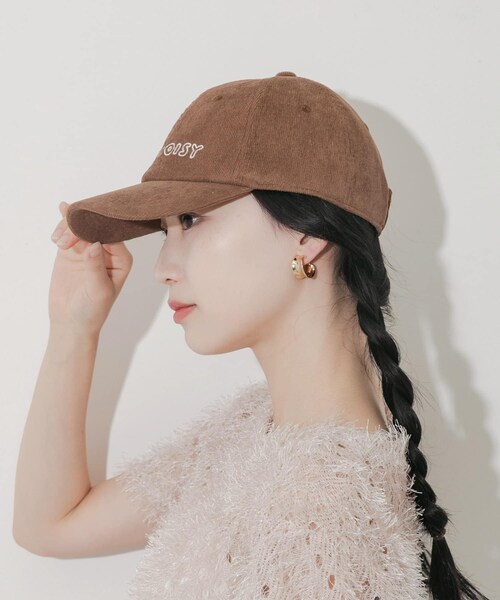 SMELLY（スメリー）の「コーデュロイロゴキャップ（キャップ・レディース・BEG/BRN/NVY・-）」の8枚目の写真