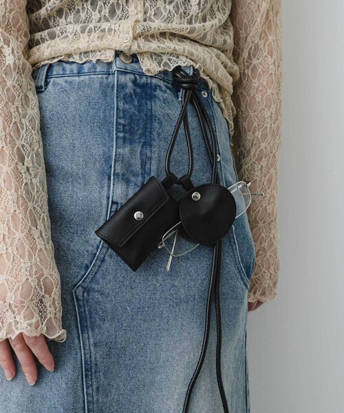 SENSE OF PLACE by URBAN RESEARCH（センスオブプレイスバイアーバンリサーチ）の「コンビカラーポーチツキベルト（ベルト・レディース・BLACK/BRN×BLU/GRE×YEL・One）」の7枚目の写真