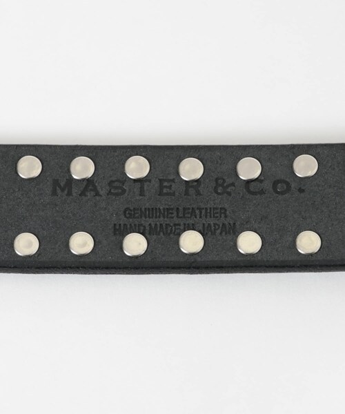 URBAN RESEARCH(アーバンリサーチ)の「『別注』 MASTER&Co.×URBAN RESEARCH STUDS 24mm BELT(ベルト・メンズ・99 BLACK・32)」の6枚目の写真