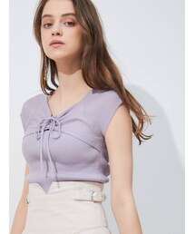 MERCURYDUO | 2WAYリボンコンパクトニット(ニット/セーター)