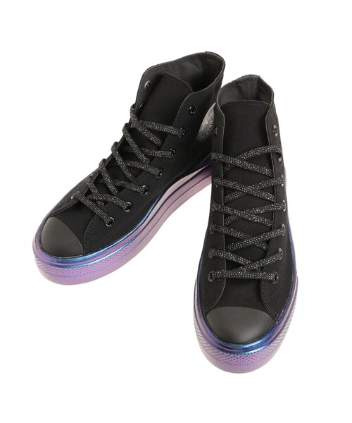 GYDA（ジェイダ）の「コンバース ALL STAR LIGHT PLTS II HOLOSOLE HI（スニーカー・レディース・オフホワイト/ブラック・22.5/23.5/24.5/24）」の6枚目の写真