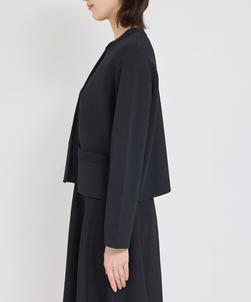 ROPE'（ロペ）の「ニットジャケット/イージーケア（ノーカラージャケット・レディース・オフホワイト/ネイビー・36/38）」の19枚目の写真