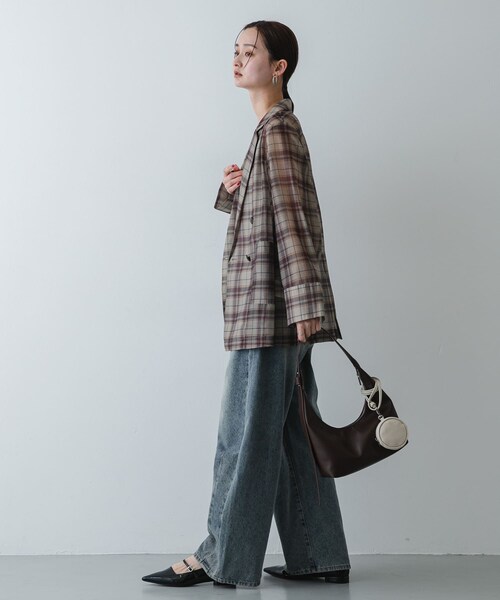 SENSE OF PLACE by URBAN RESEARCH（センスオブプレイスバイアーバンリサーチ）の「ラウンドポーチツキバッグ（ハンドバッグ・レディース・BLACK/BROWN/GREIGE・One）」の22枚目の写真
