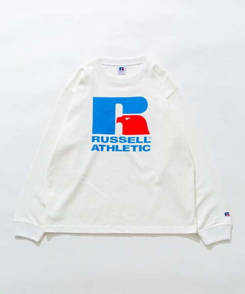 URBAN RESEARCH Sonny Label（アーバンリサーチサニーレーベル）の「『別注』RUSSELL ATHLETIC×SonnyLabel　プリントヘビージャージーロングTシャツ（Tシャツ/カットソー・メンズ・ホワイト/アッシュグレー/チャコール・M/L）」の20枚目の写真