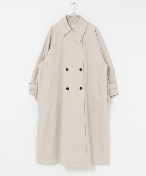 URBAN RESEARCH DOORS（アーバンリサーチドアーズ）の「袖ボリュームスタンドコート（ステンカラーコート・レディース・L.BEIGE/BEIGE・Free）」の11枚目の写真