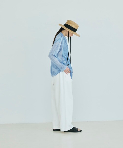 かぐれ（カグレ）の「ホワイトデニムワイドパンツ（その他パンツ・レディース・OFF・Free）」の10枚目の写真