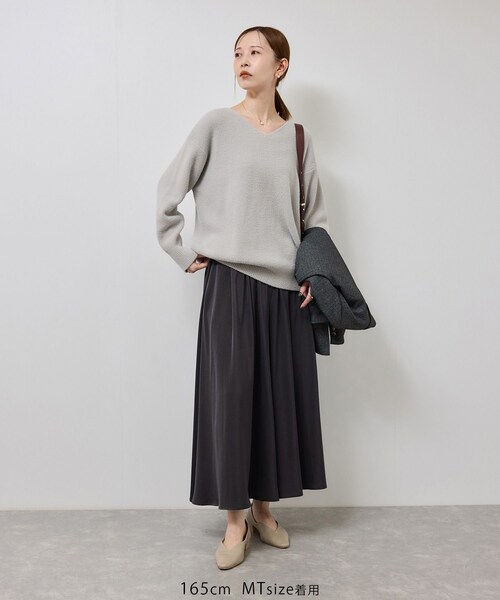 ROPE' PICNIC（ロペピクニック）の「イージースカーチョ/着丈が選べる（その他パンツ・レディース・チャコール/ダークブラウン/ベージュ・M/MT）」の16枚目の写真