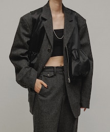 ADAM ET ROPE' | ［JACKET］SUSTAINABLE 3BUTTON TWEED IVY JACKET(テーラードジャケット)