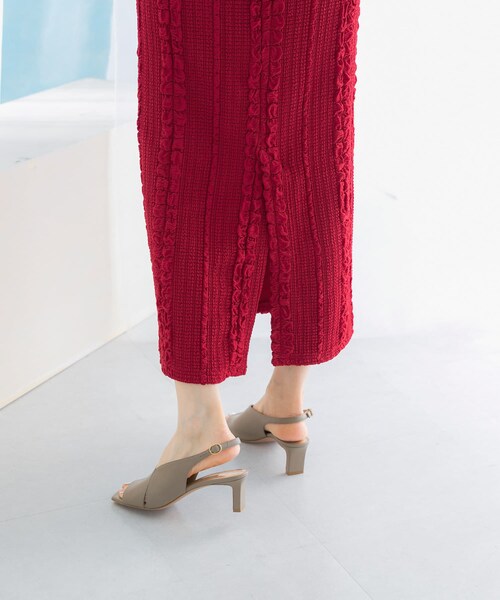 URBAN RESEARCH ROSSO（アーバンリサーチロッソ）の「ジャガードイージーストレートスカート（スカート・レディース・BLACK/RED・FREE）」の9枚目の写真