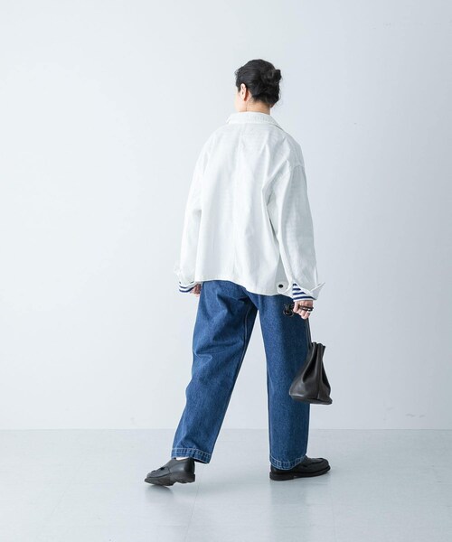 かぐれ（カグレ）の「『ユニセックス』デニムカバーオール（カバーオール・レディース・OFF/INDIGO・1/2）」の7枚目の写真