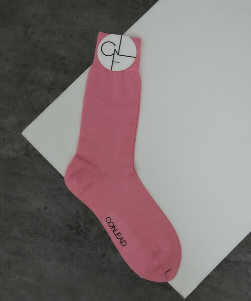 ADAM ET ROPE'（アダムエロペ）の「【CONLEAD（コンリード）】Silk socks / シルクソックス（ソックス/靴下・レディース・グレー系/ホワイト/キャメル/グリーン系/ピンク系・F）」の9枚目の写真