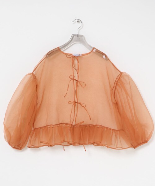 URBAN RESEARCH(アーバンリサーチ)の「ESTHE VOLUME ORGANZA BOW TOP(シャツ/ブラウス・レディース・CORK・XS)」の13枚目の写真