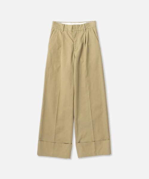 Saturdays NYC(サタデーズ ニューヨークシティ )の「Kim Pleated Pants | WOMEN(その他パンツ・レディース・ベージュ/ネイビー・L/M/S)」の2枚目の写真