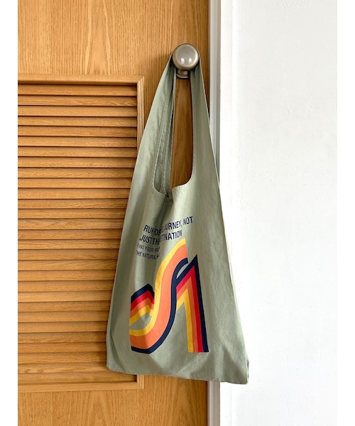 Ungrid（アングリッド）の「カラーロゴエコBAG（エコバッグ/サブバッグ・レディース・アイボリー/レッド/グリーン/ブルー/オレンジ・F）」の7枚目の写真