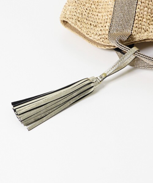 URBAN RESEARCH Sonny Label（アーバンリサーチサニーレーベル）の「VIOLAd’ORO　SANDRO V-8087（かごバッグ・レディース・nat×blk/nat×gold/br×gold・one）」の11枚目の写真