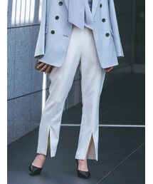 MERCURYDUO | ダブルクロスハイウエストフレアパンツ(その他パンツ)