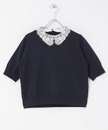 URBAN RESEARCH ROSSO | 『WEB限定』2WAYレースカラーニット(ニット/セーター)