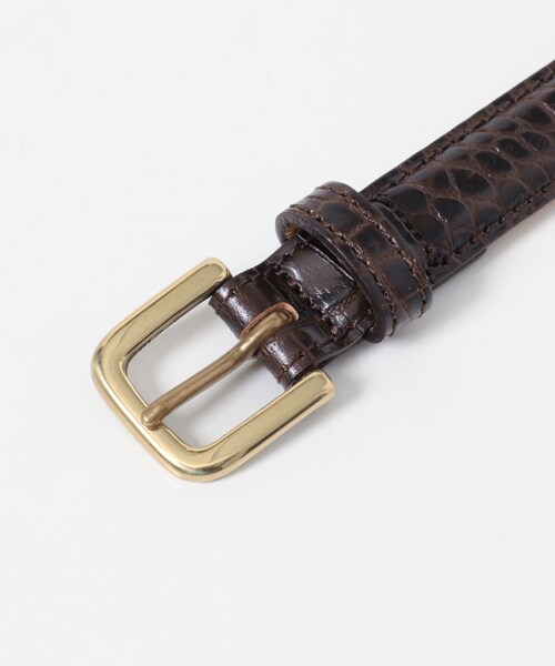 URBAN RESEARCH(アーバンリサーチ)の「Scye PRESS CROCO DRESS BELT(ベルト・メンズ・ダークブラウン/クロ・M)」の10枚目の写真