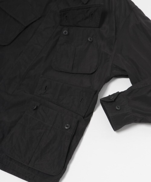 URBAN RESEARCH（アーバンリサーチ）の「blurhmsROOTSTOCK　OX Combat Tropical Jacket（ミリタリージャケット・メンズ・Black/K.Brown・3/4）」の8枚目の写真