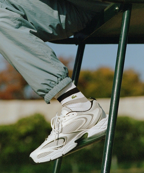 ADAM ET ROPE'（アダムエロペ）の「【LACOSTE for ADAM ET ROPE'】STORM 96 2K（スニーカー・メンズ・ホワイト・41.0/42.0/43.0/44.0）」の17枚目の写真