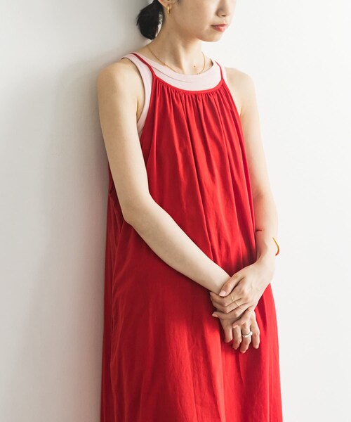 URBAN RESEARCH（アーバンリサーチ）の「『MADE IN JAPAN』アメリカンスリーブタンクトップ（タンクトップ・レディース・BORDEAUX/OFF/BEIGE/PINK・FREE）」の16枚目の写真