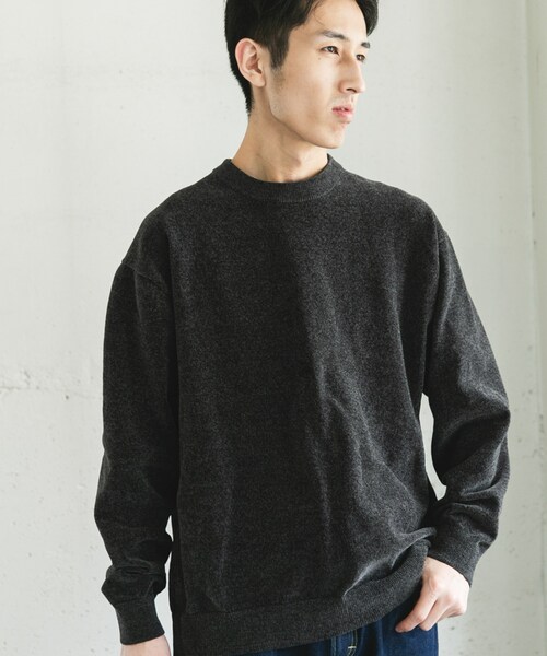 URBAN RESEARCH DOORS（アーバンリサーチドアーズ）の「モールニットプルオーバー（ニット/セーター・メンズ・GREIGE/SAGE/CHARCOAL・M/L）」の7枚目の写真