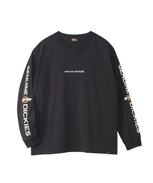 nissen（ニッセン）の「綿100％長袖プリントTシャツ　GENUINE Dickies【大きいサイズ】（Tシャツ/カットソー・メンズ・09ホワイト/49ブラック・3L/4L/5L）」の2枚目の写真