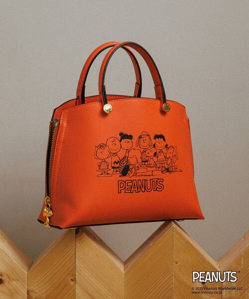 ROPE'（ロペ）の「【WEB限定/一部店舗限定】【E'POR×PEANUTS】別注 Y BAG Mini（ハンドバッグ・レディース・ブラック/オフホワイト/レッド・F）」の9枚目の写真