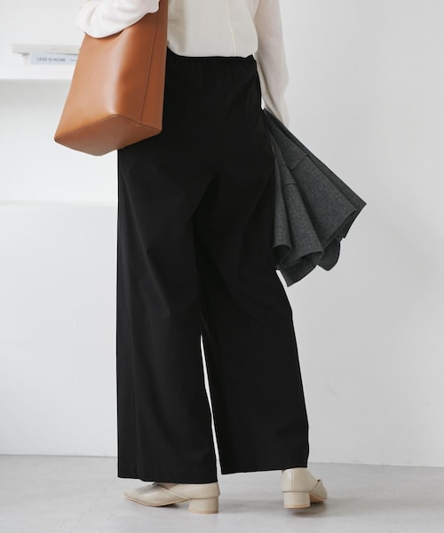 ROPE' PICNIC(ロペピクニック)の「キレイ目イージーワイドパンツ/UVカット(その他パンツ・レディース・ブラック/チャコール/ダークブラウン/ベージュ系・L/M/S)」の18枚目の写真