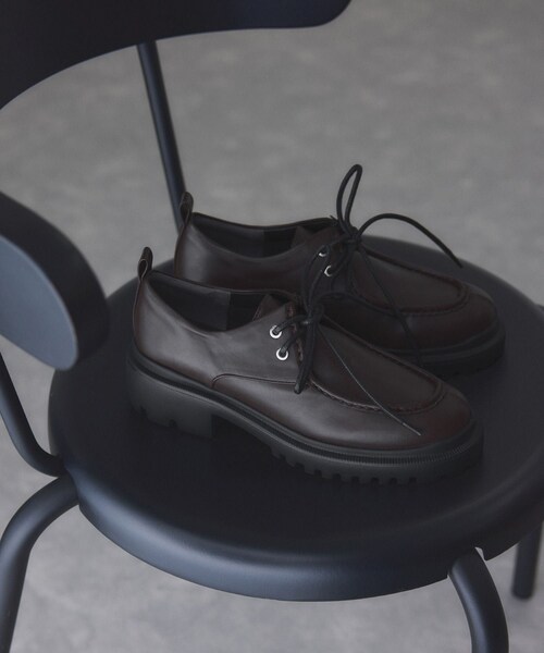 ADAM ET ROPE'（アダムエロペ）の「レースアップシューズ（その他シューズ・レディース・ブラック/ダークブラウン・23.0/23.5/24.0/24.5）」の6枚目の写真