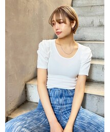 EMODA | タックスリーブパフトップス(Tシャツ/カットソー)