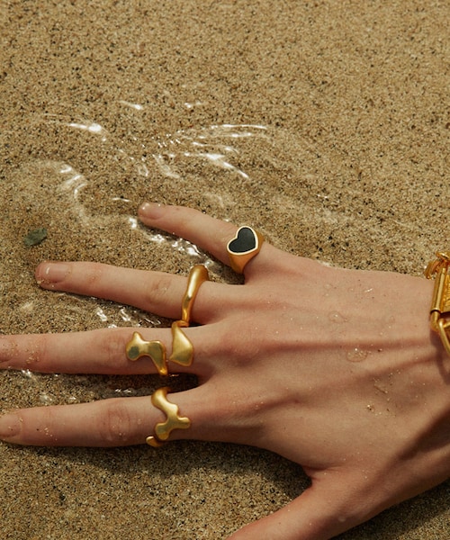 ADAM ET ROPE'（アダムエロペ）の「【KNOWHOW JEWELRY(ノウハウジュエリー)】Heart Ring #3（リング・レディース・ゴールド・F）」の4枚目の写真