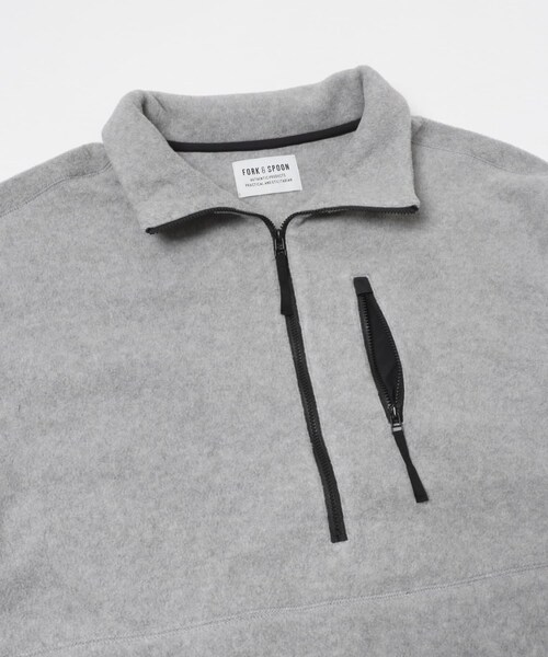 URBAN RESEARCH DOORS（アーバンリサーチドアーズ）の「FORK&SPOON　ビッグフリースプルオーバー（スウェット・レディース・GRAY/CHARCOAL・1）」の5枚目の写真